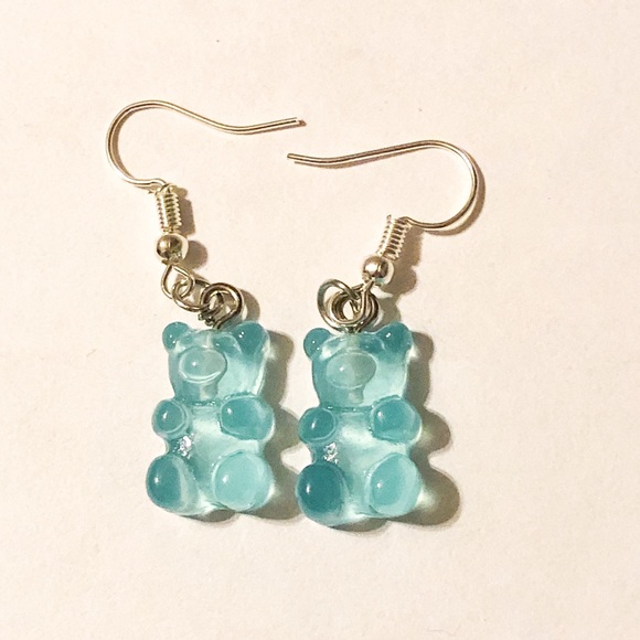 Blue Gummy Bear Earrings